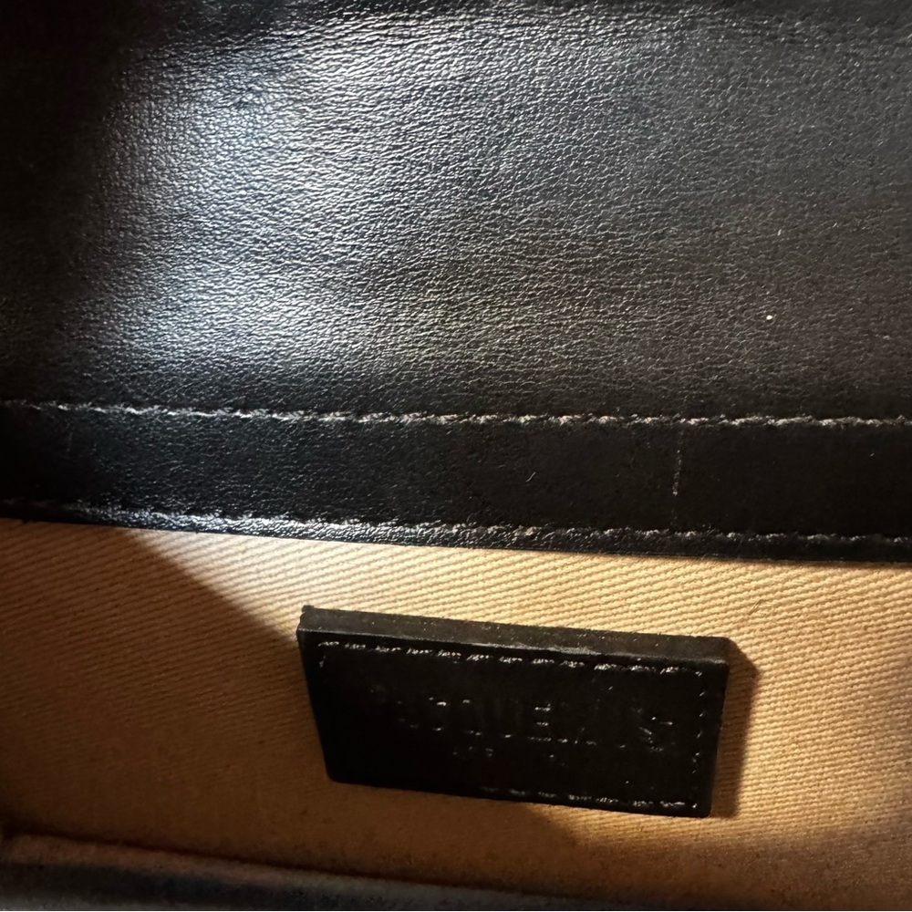 Jacquemus The Bambino Black Leather Women's Bag Crossbody - Picture 8 of 15